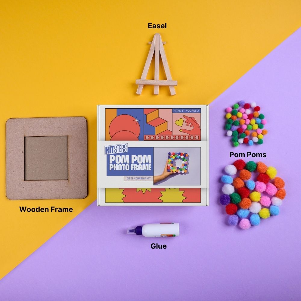 DIY Pom Pom Photo Frame Kit - alternate view