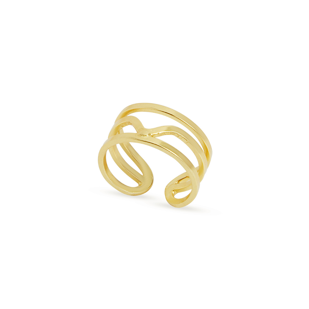 Vienna Ring Band | 18k Gold Plated thumbnail 3