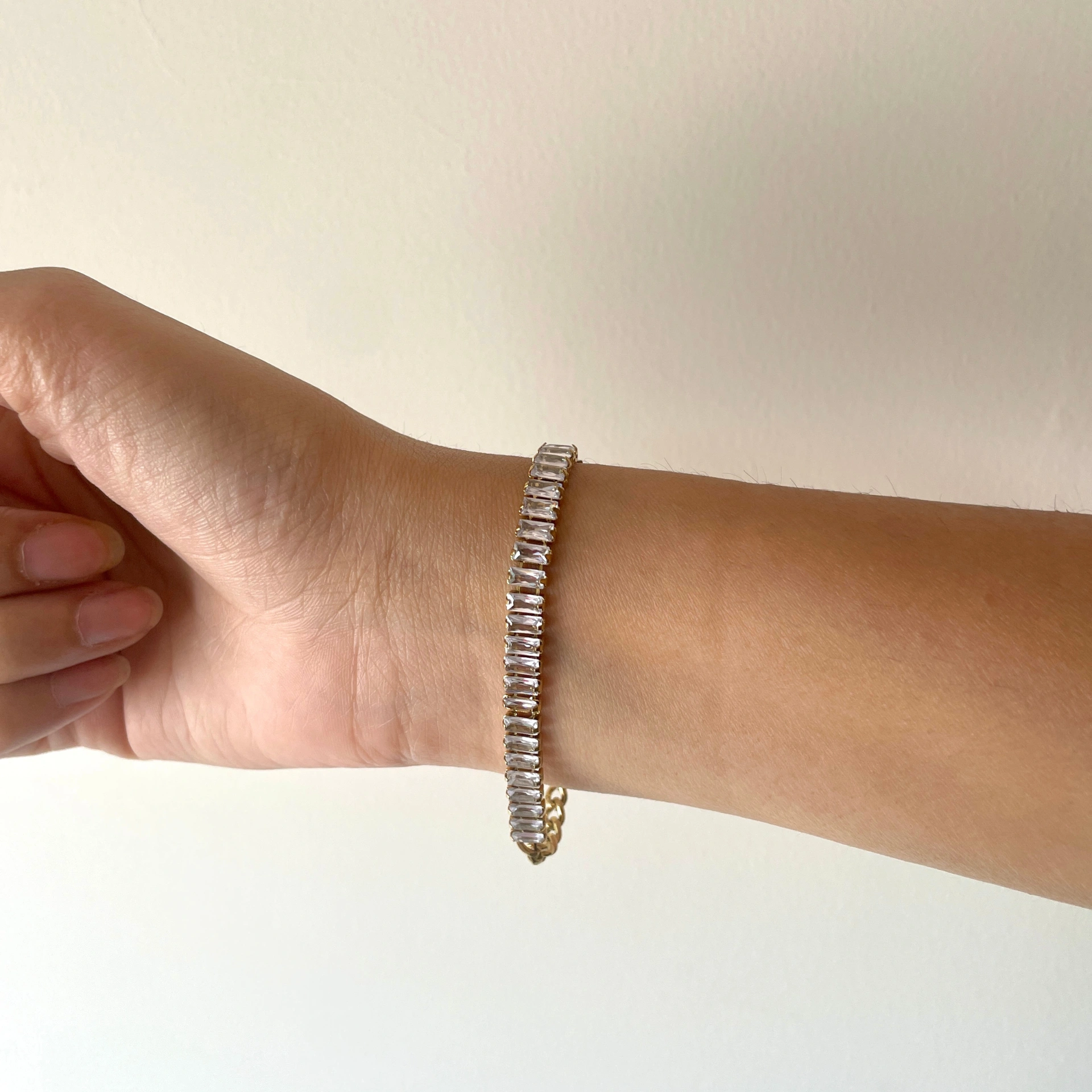 Crystalline Half Tennis Bracelet