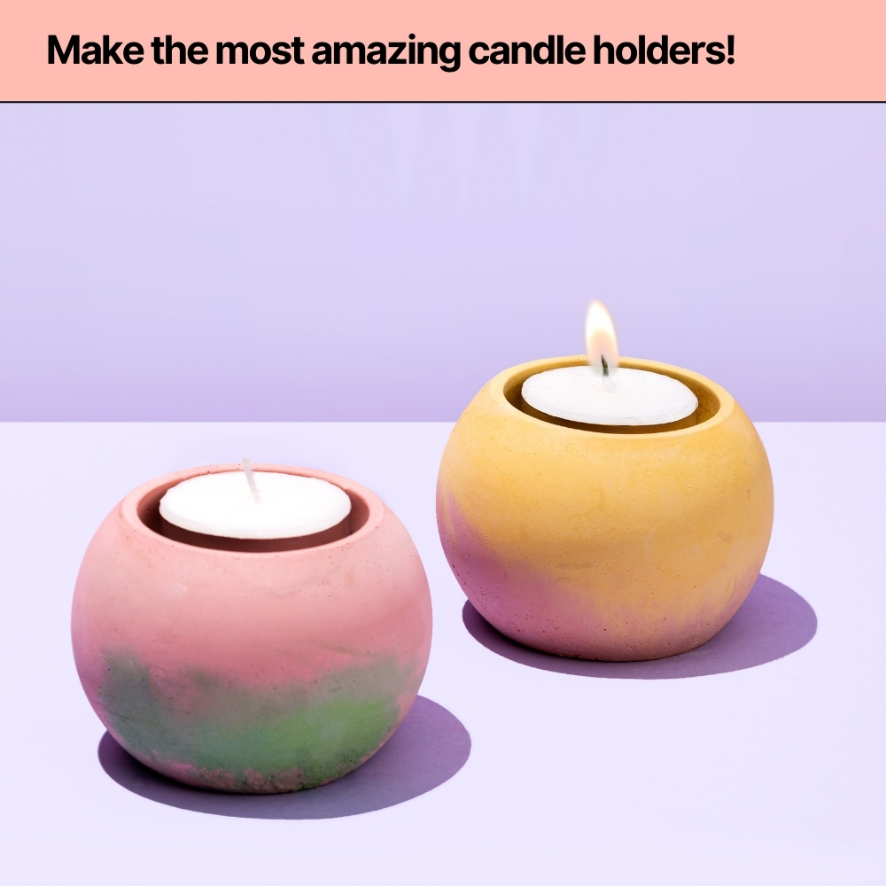 DIY Cement Candle Holder Kit thumbnail 3