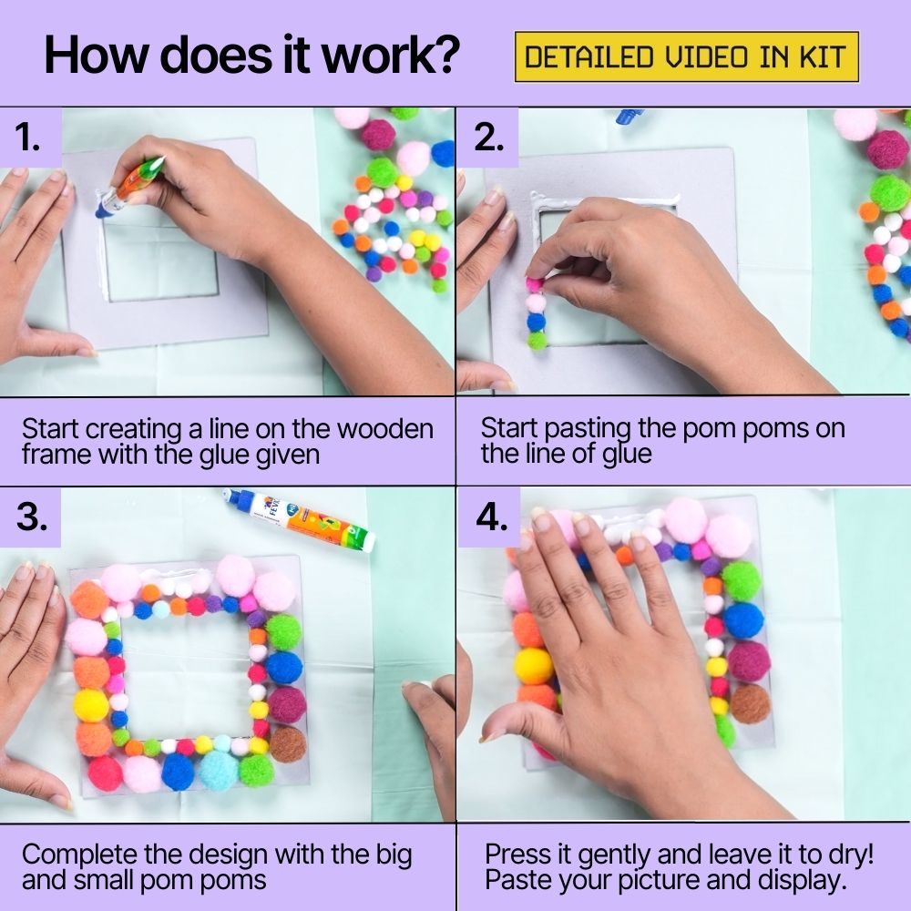 DIY Pom Pom Photo Frame Kit thumbnail 4