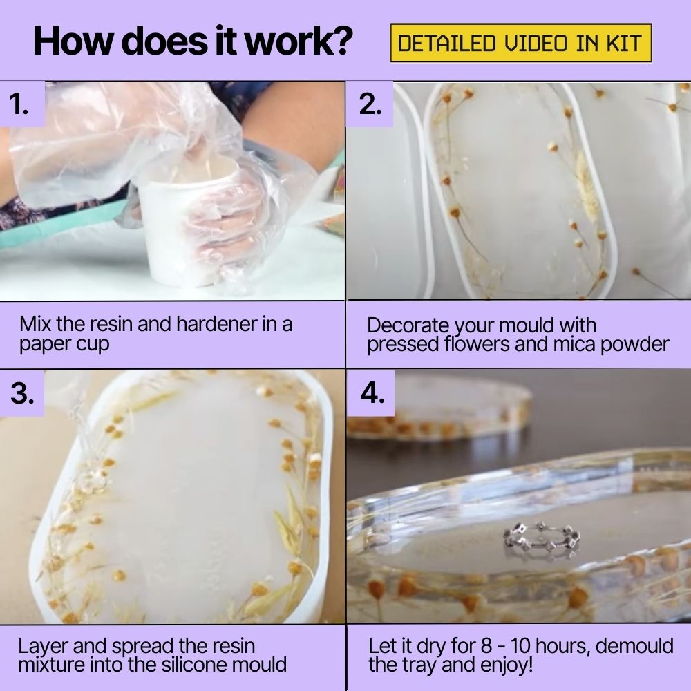 DIY Resin Trinket Tray Kit thumbnail 4