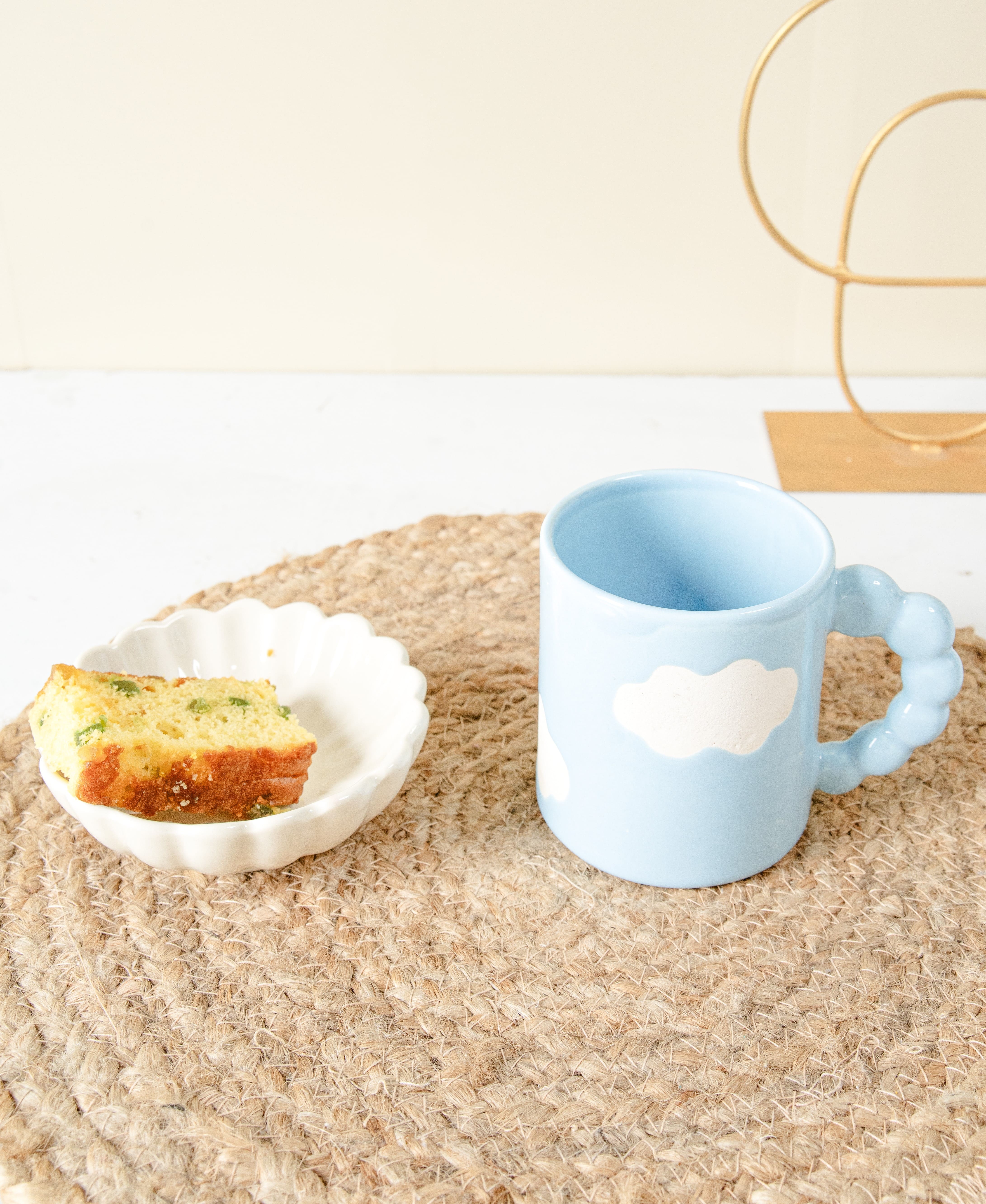 Sky & Sand Combo- Set of 1 Cup & 1 Dessert Bowl