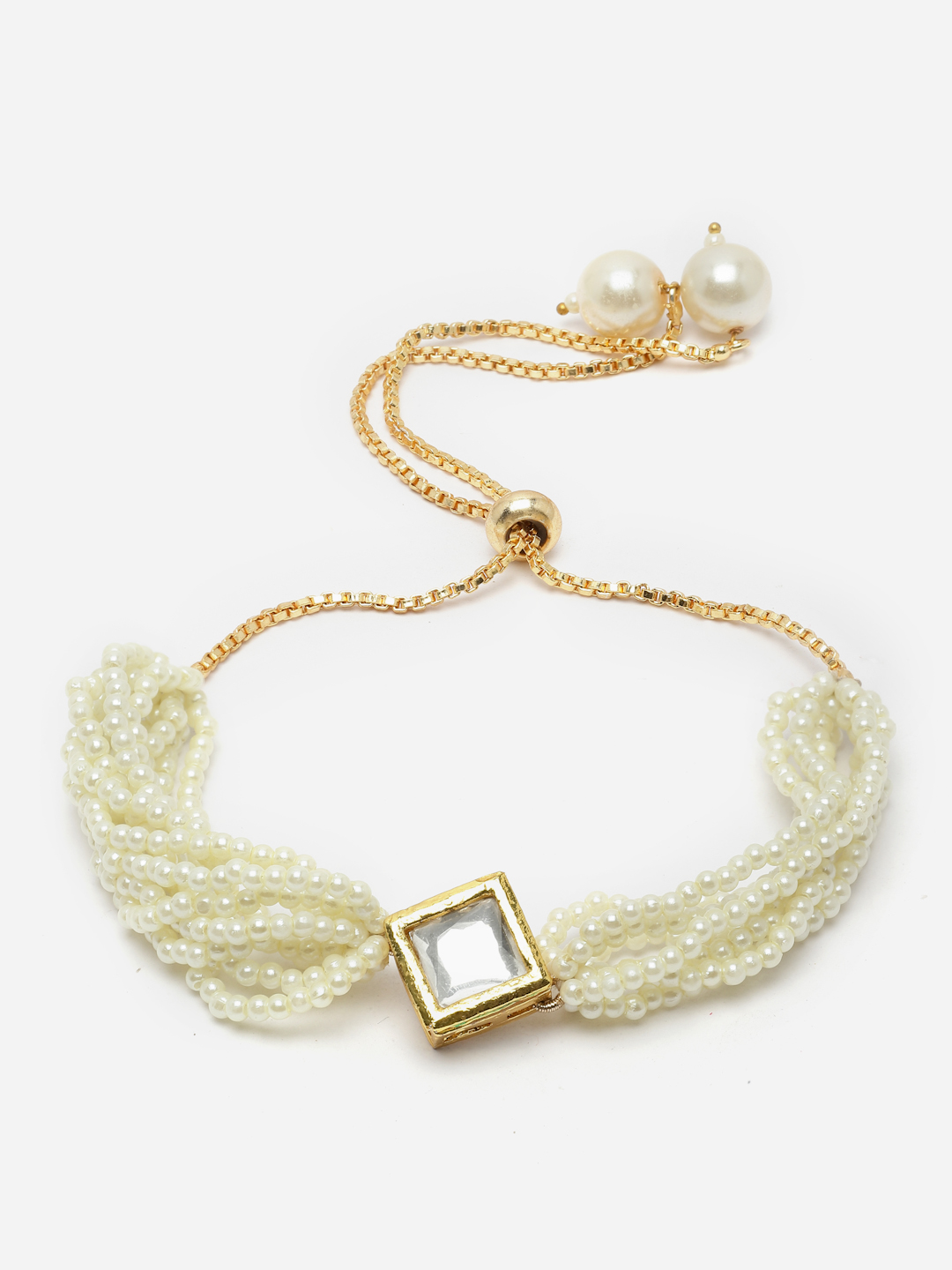 Sonay Ki Khushboo Bracelet | Kundan, Pearls, Natural Stones thumbnail 3