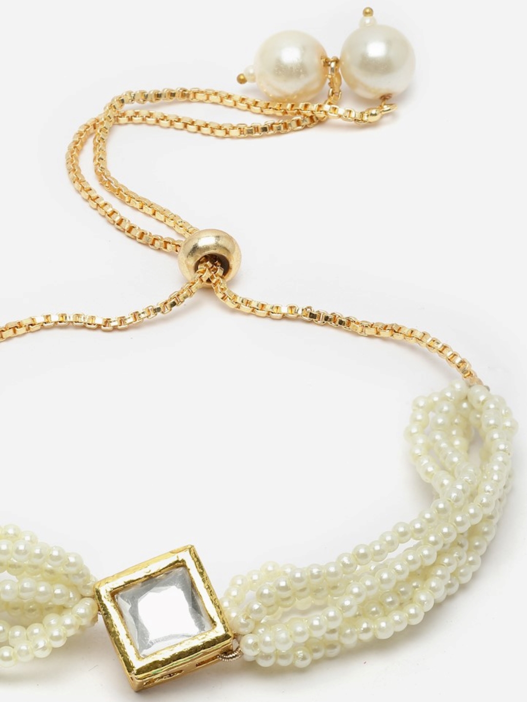 Sonay Ki Khushboo Bracelet | Kundan, Pearls, Natural Stones thumbnail 4