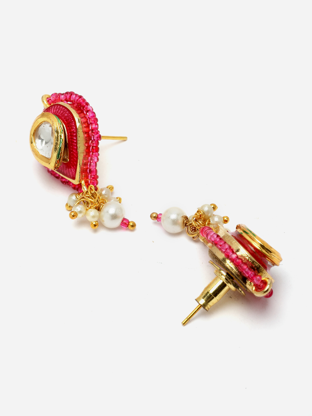 Dahlia Necklace with Earring Jewellery Set | Kundan, Pearls, Natural Stones thumbnail 6