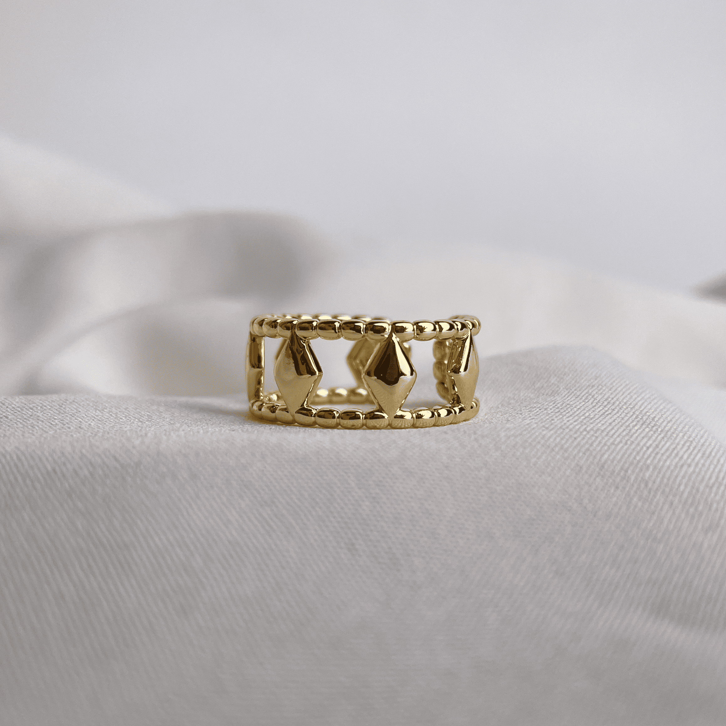 Golden Fortress Ring