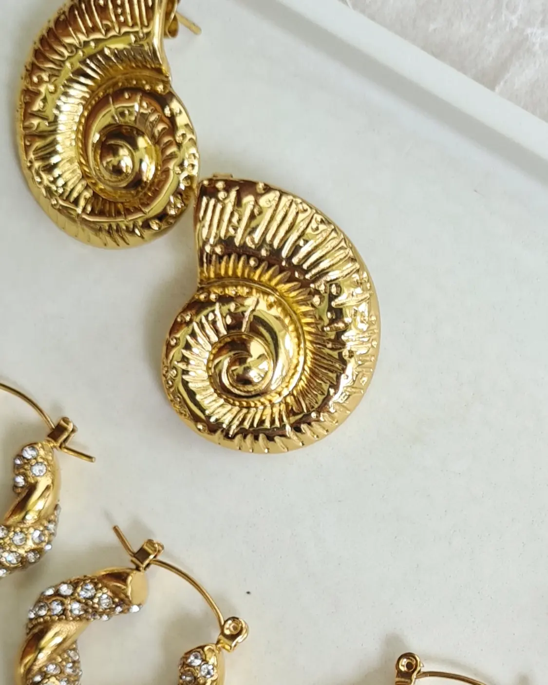 Concha Gold Earrings | Anti Tarnish