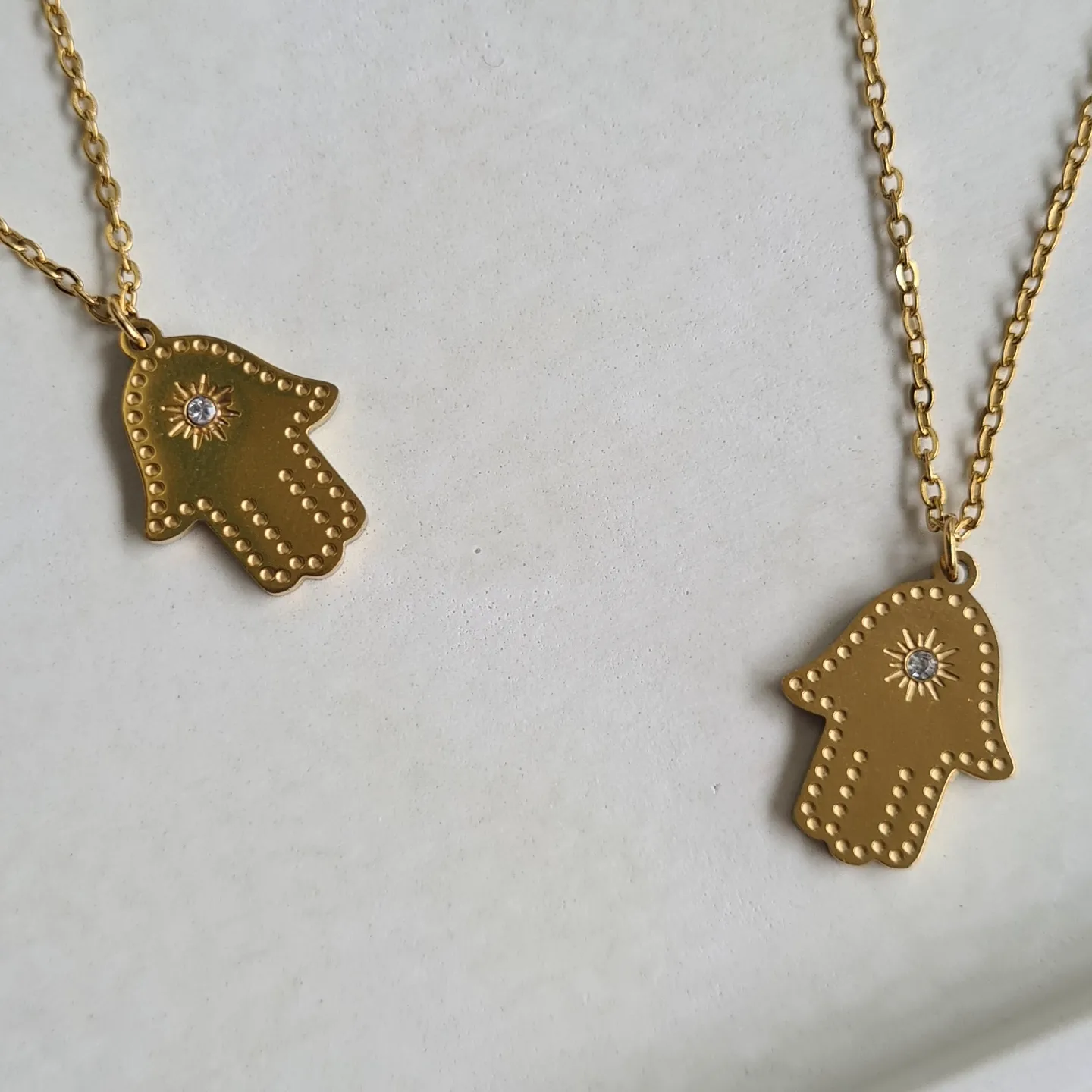 Hamsa Evil Eye Necklace | Anti Tarnish thumbnail 2