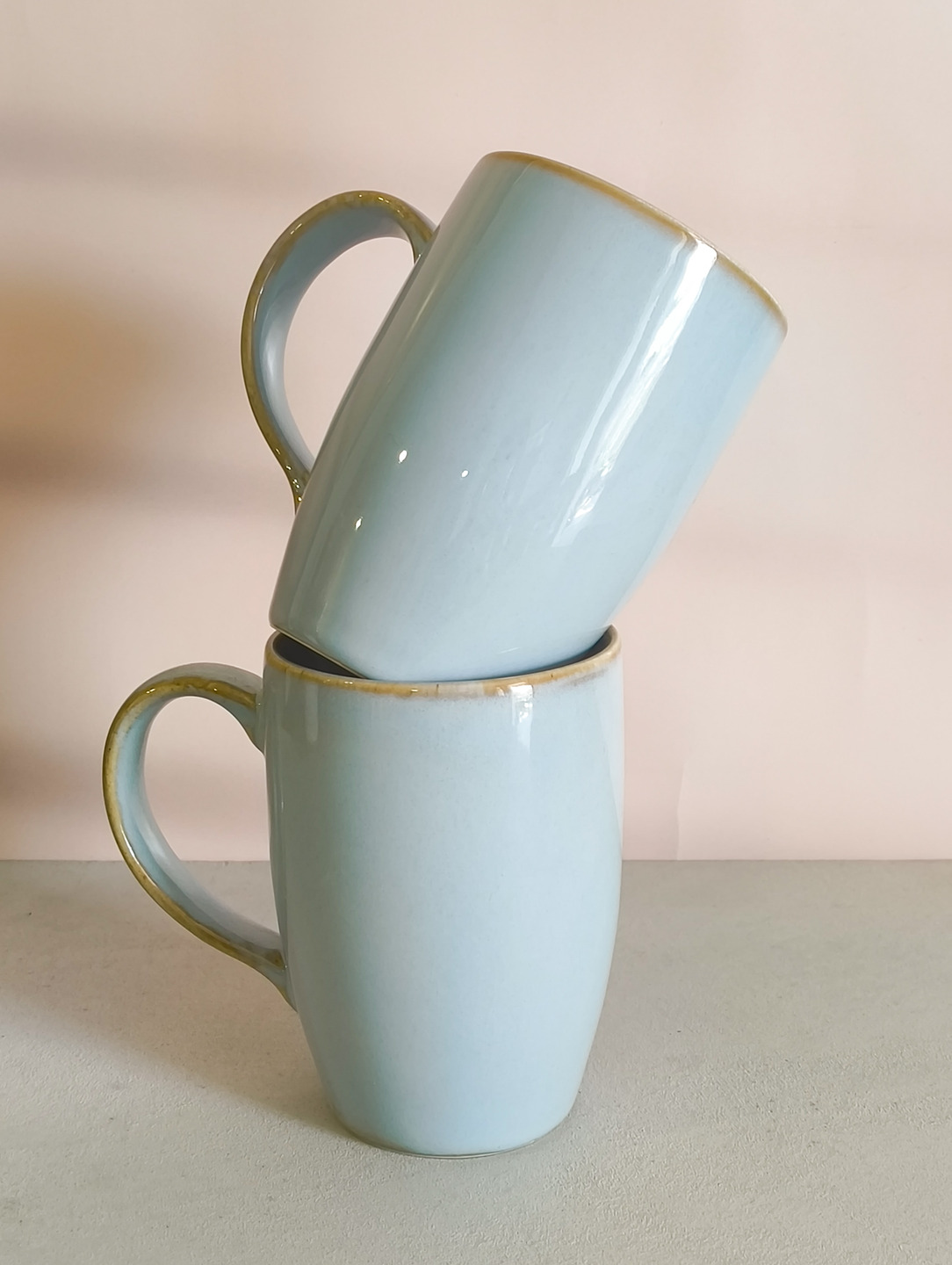 Serenity Mug | Handmade Ceramic Tall Coffee Mug | Set of 2 thumbnail 3