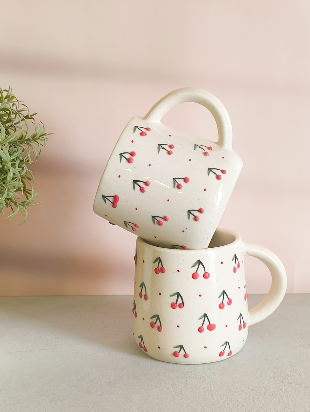 Mugs of Joy | 3D Cherry Coffee Mug | Set of 2 thumbnail 2