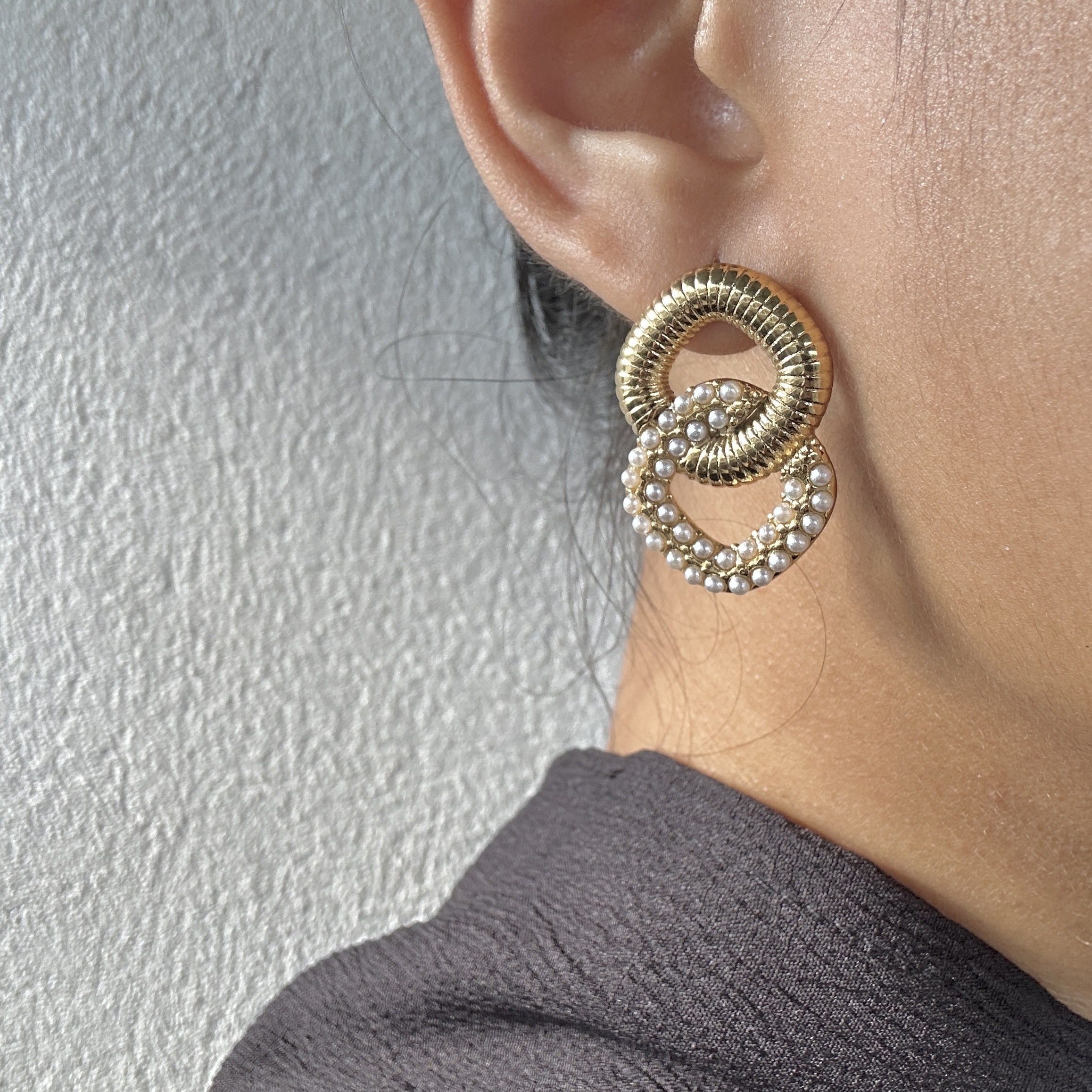 Zora Earrings | 18k Gold Plated | Anti tarnish | Everyday Jewellery