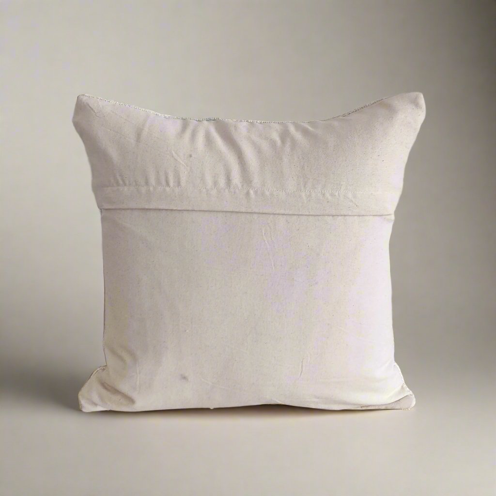 Iris Cotton Embroidered Cushion Cover | 18 x18 inches thumbnail 2