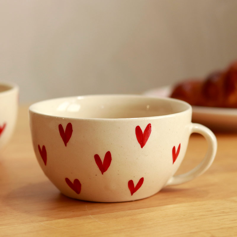 Heart Cappuccino Mugs - Set of 2 | 250 ml thumbnail 2