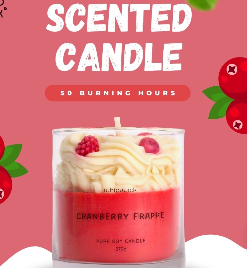 Cranberry Frappe Scented Candle thumbnail 3