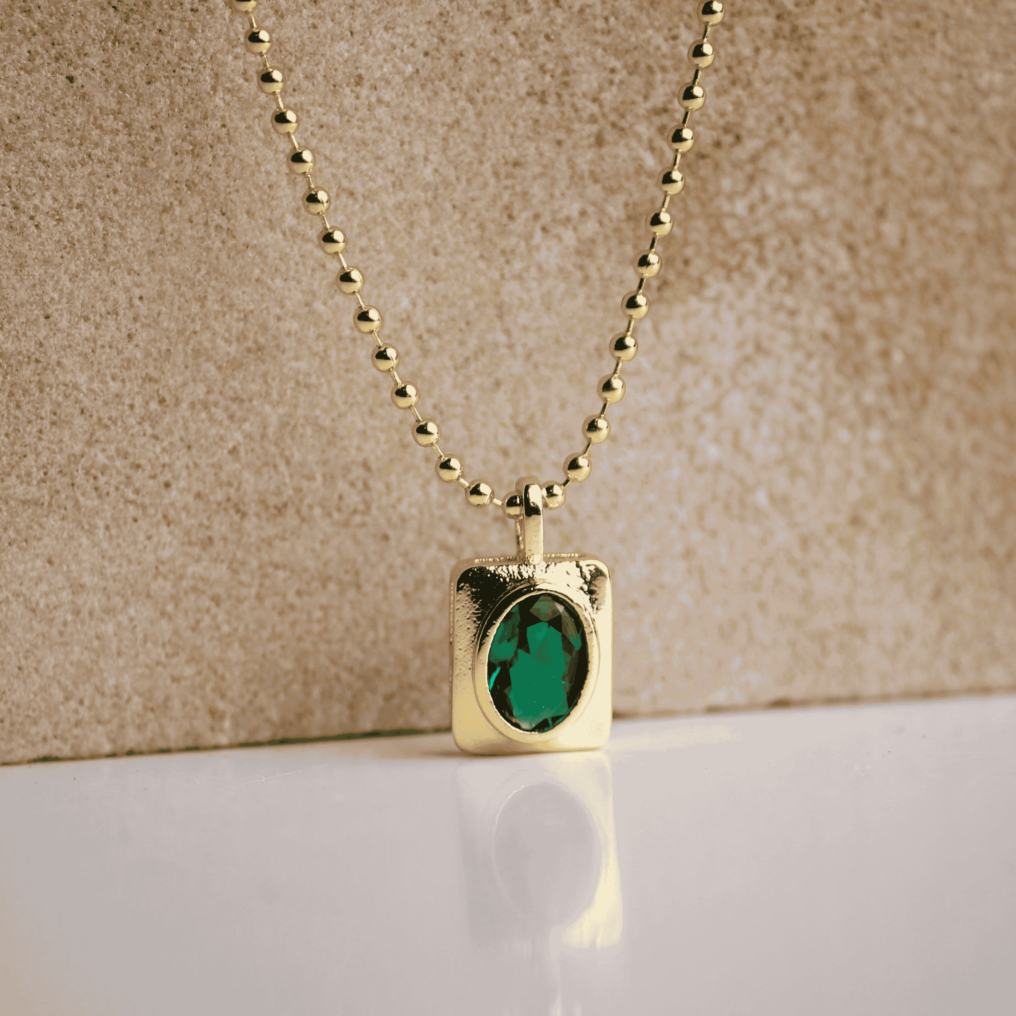 Emerald Dual-Cut Necklace