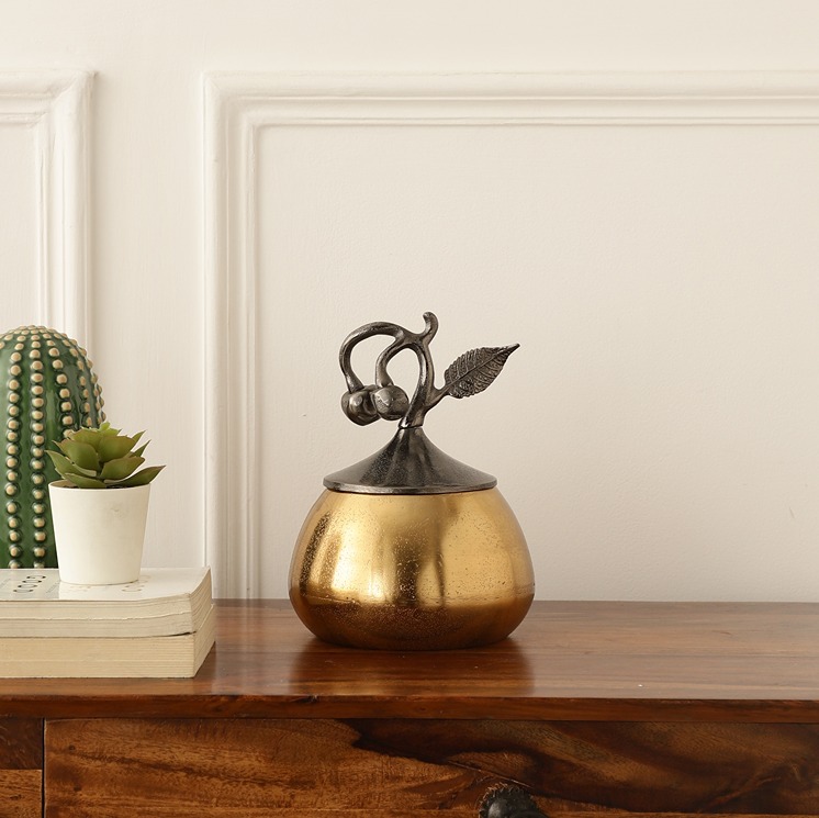 Cherry Vine Gold Décorative Medium Box