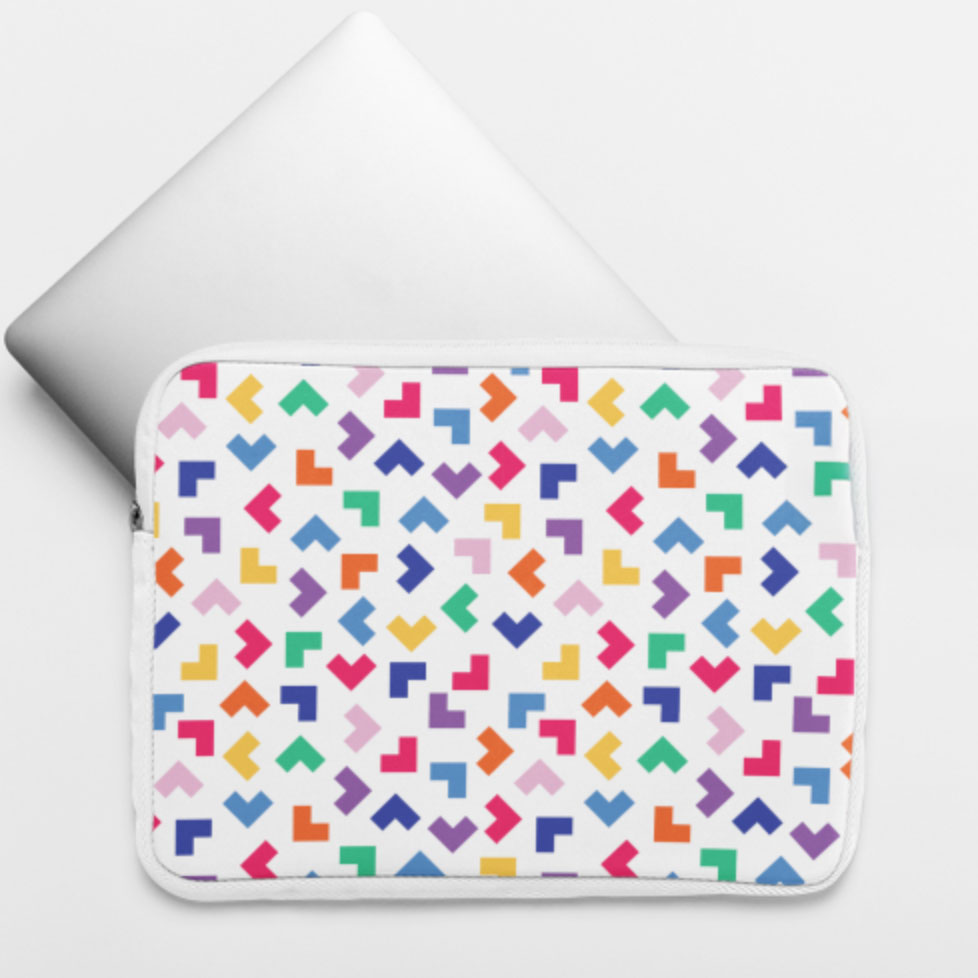 Tetris Pattern Laptop Sleeve