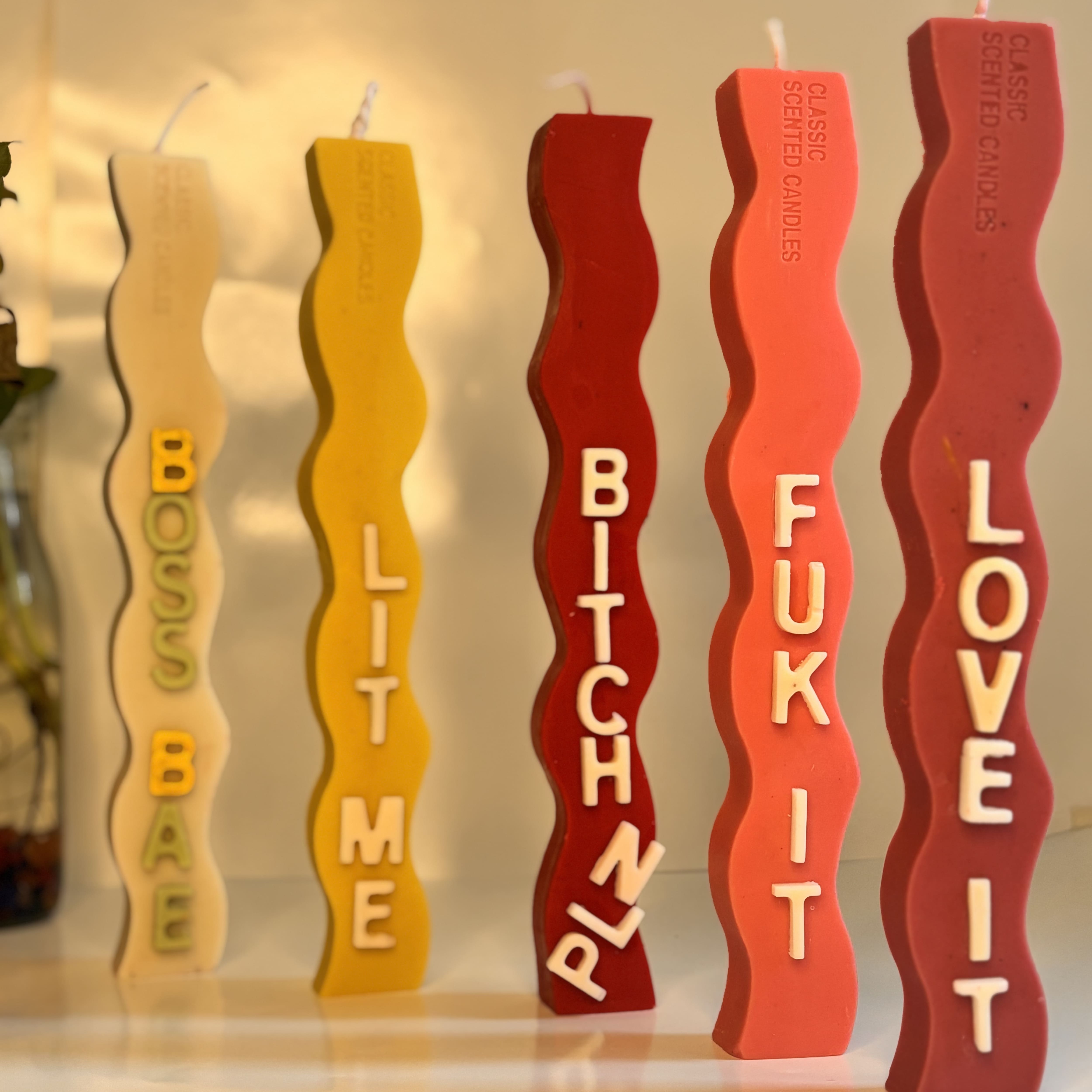 LIT Statement Candle - Fuk It | Vanilla Lavender Fragrance