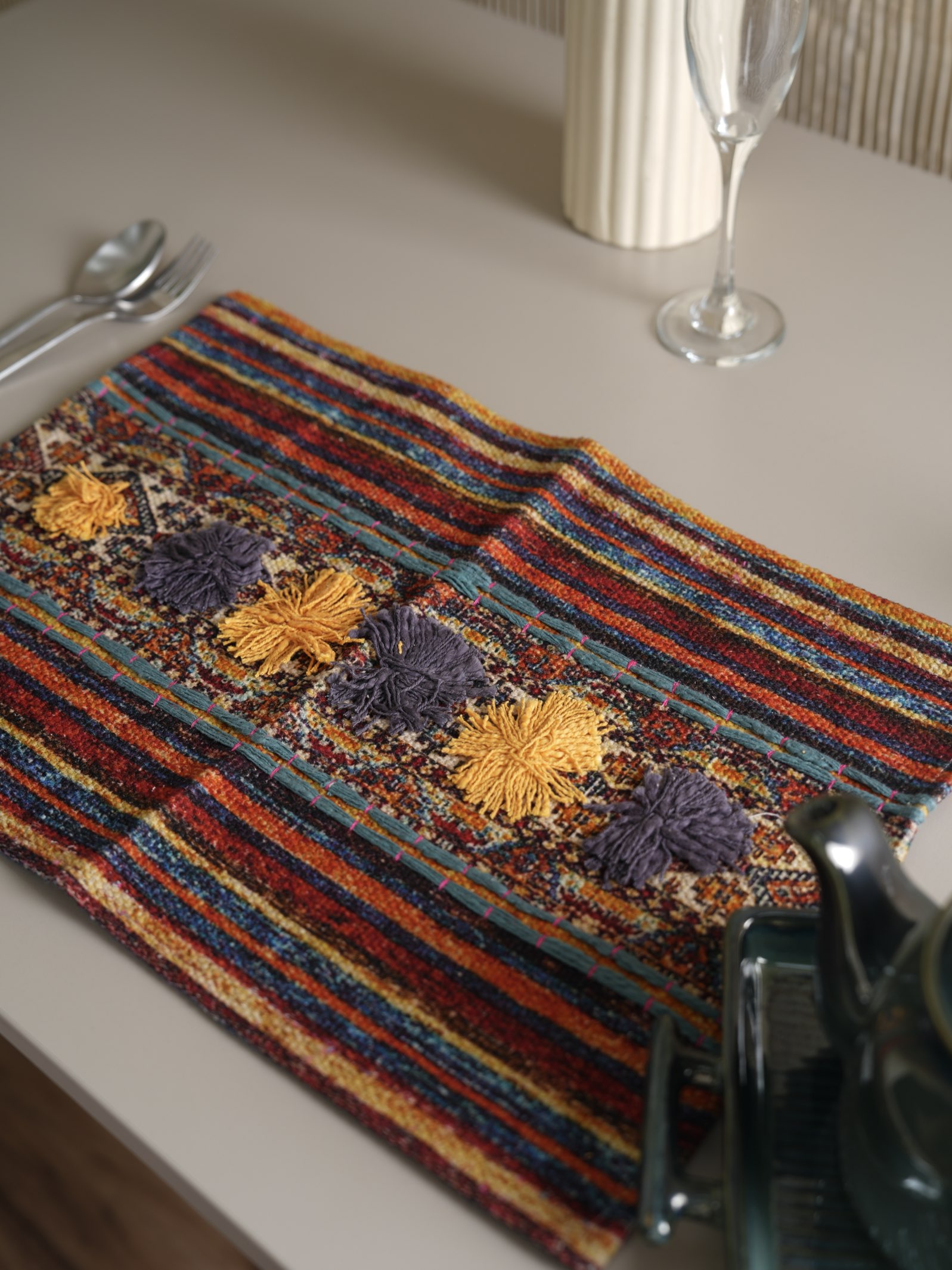 Luminious Lace Placemat ( 30 x 45 cms - set of 2 )