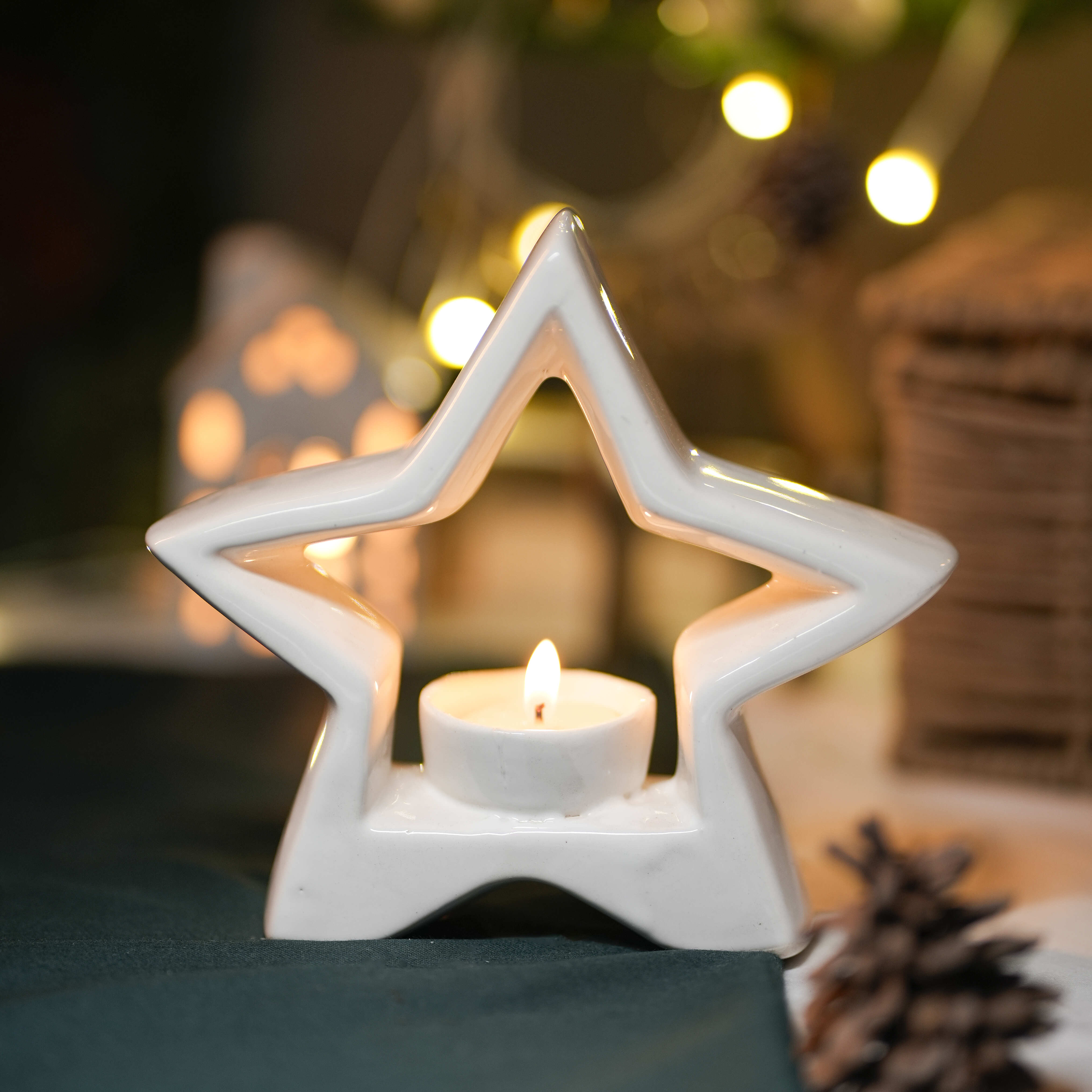 Star-Shaped Tea Light Holder