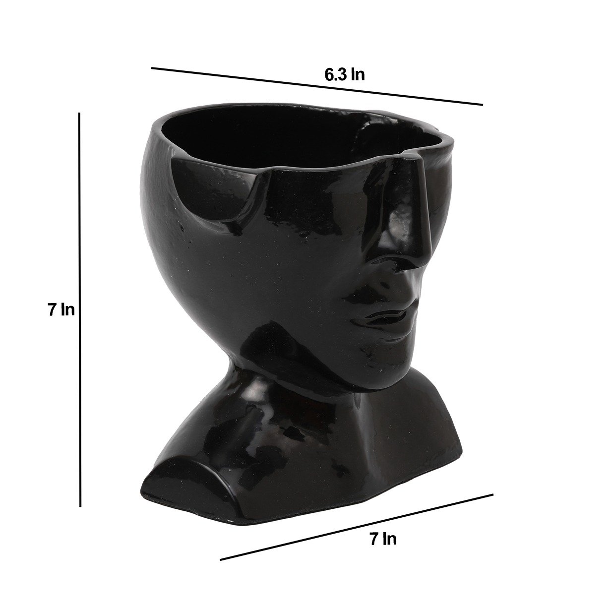 Mystique Facial Concrete Planter thumbnail 3