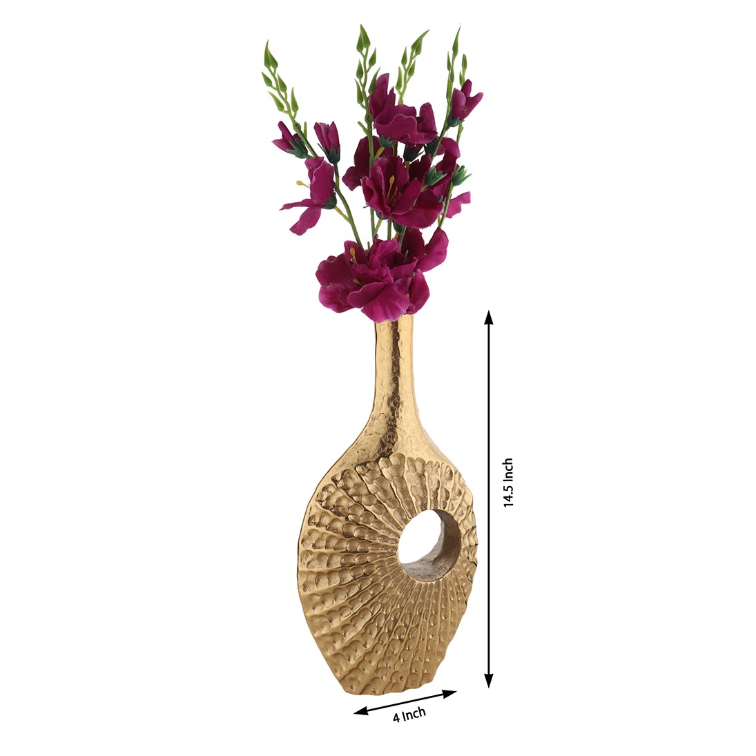 Seashell Serenity Vase - Large Gold thumbnail 4