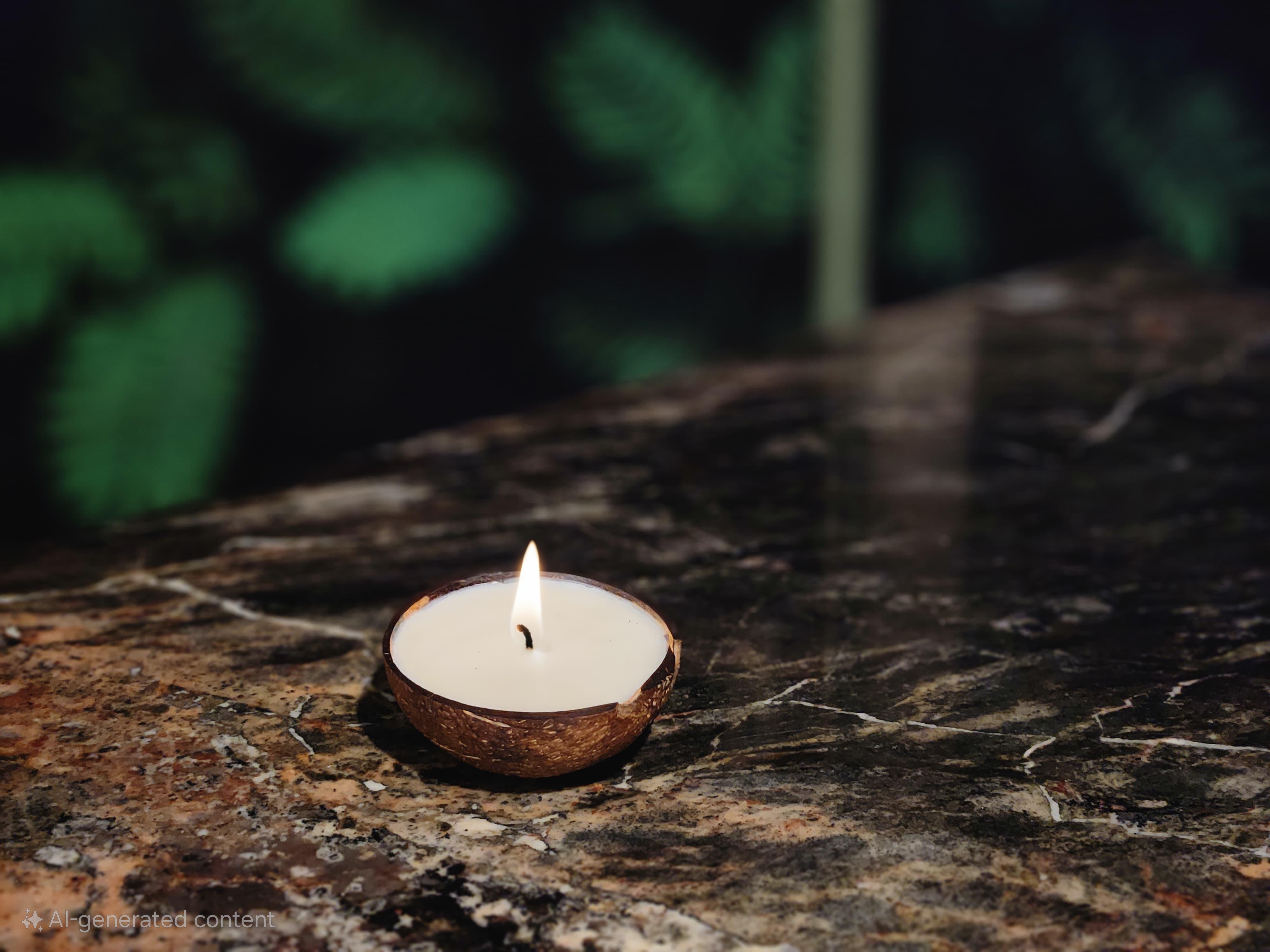 Narangi Nariyal Candle | Fresh Orange Fragrance | 100% Soy Wax thumbnail 3