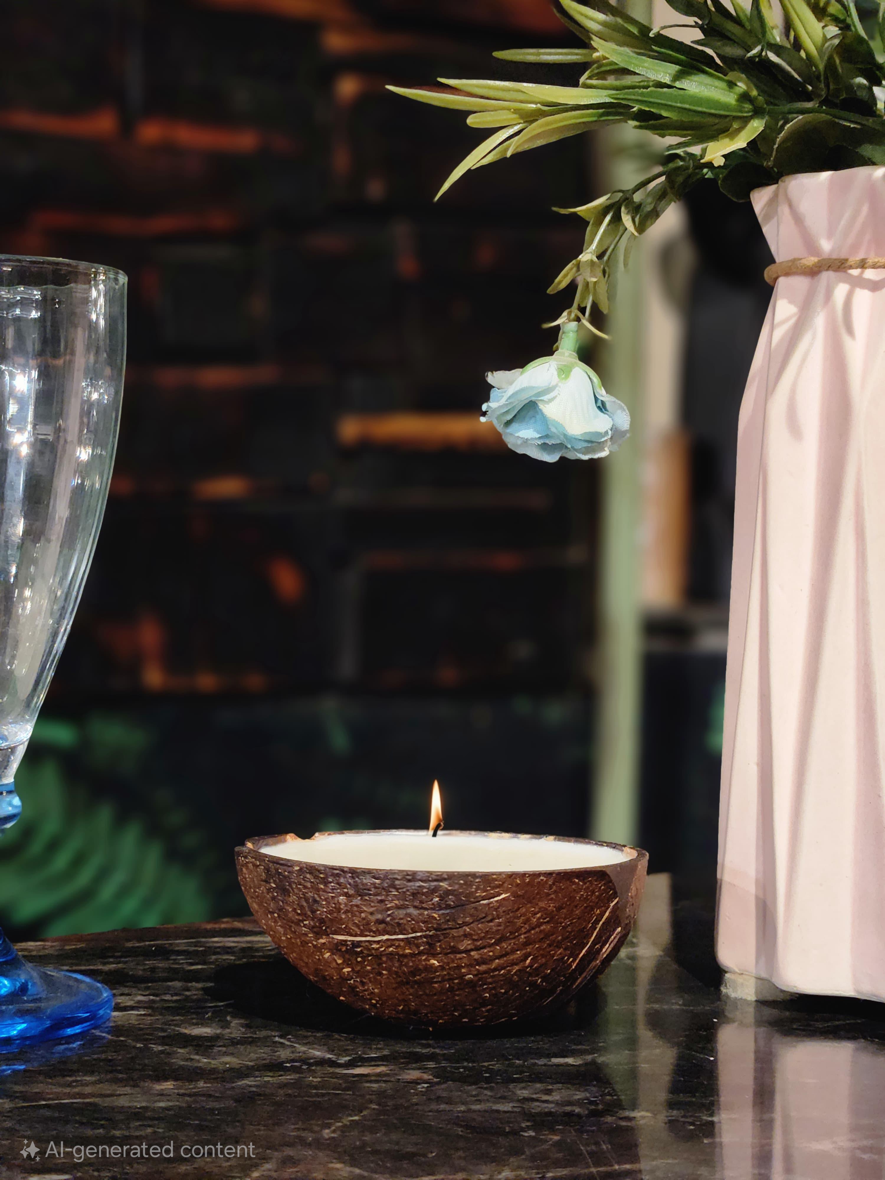 Narangi Nariyal Candle | Fresh Orange Fragrance | 100% Soy Wax thumbnail 1