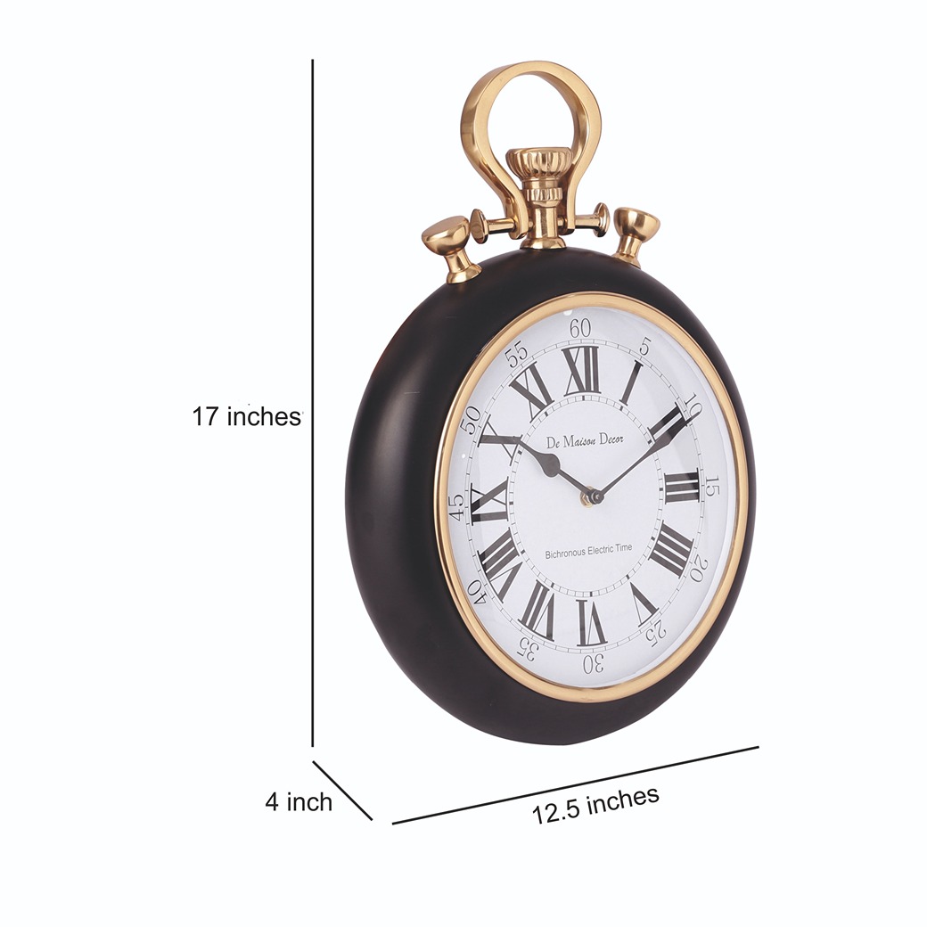 Sullivan - the Gold and Black wall clock thumbnail 4