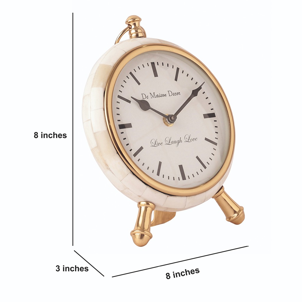 Bone-Framed Table Clock thumbnail 4