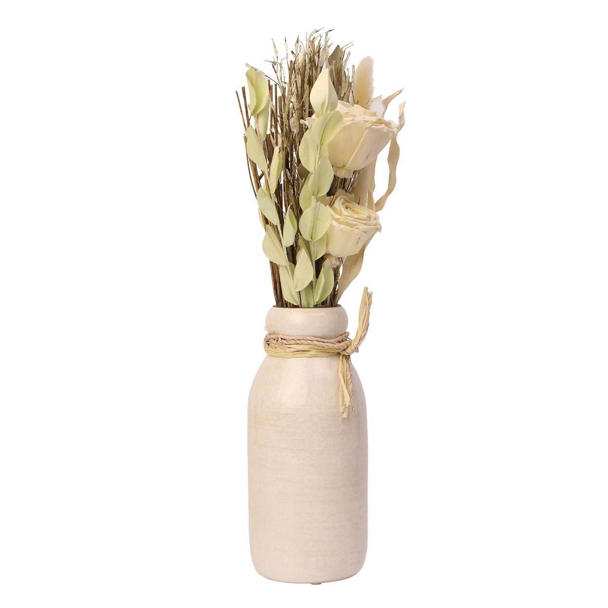 Lea Dried Yellow Delight Flowers & Big Vase thumbnail 4