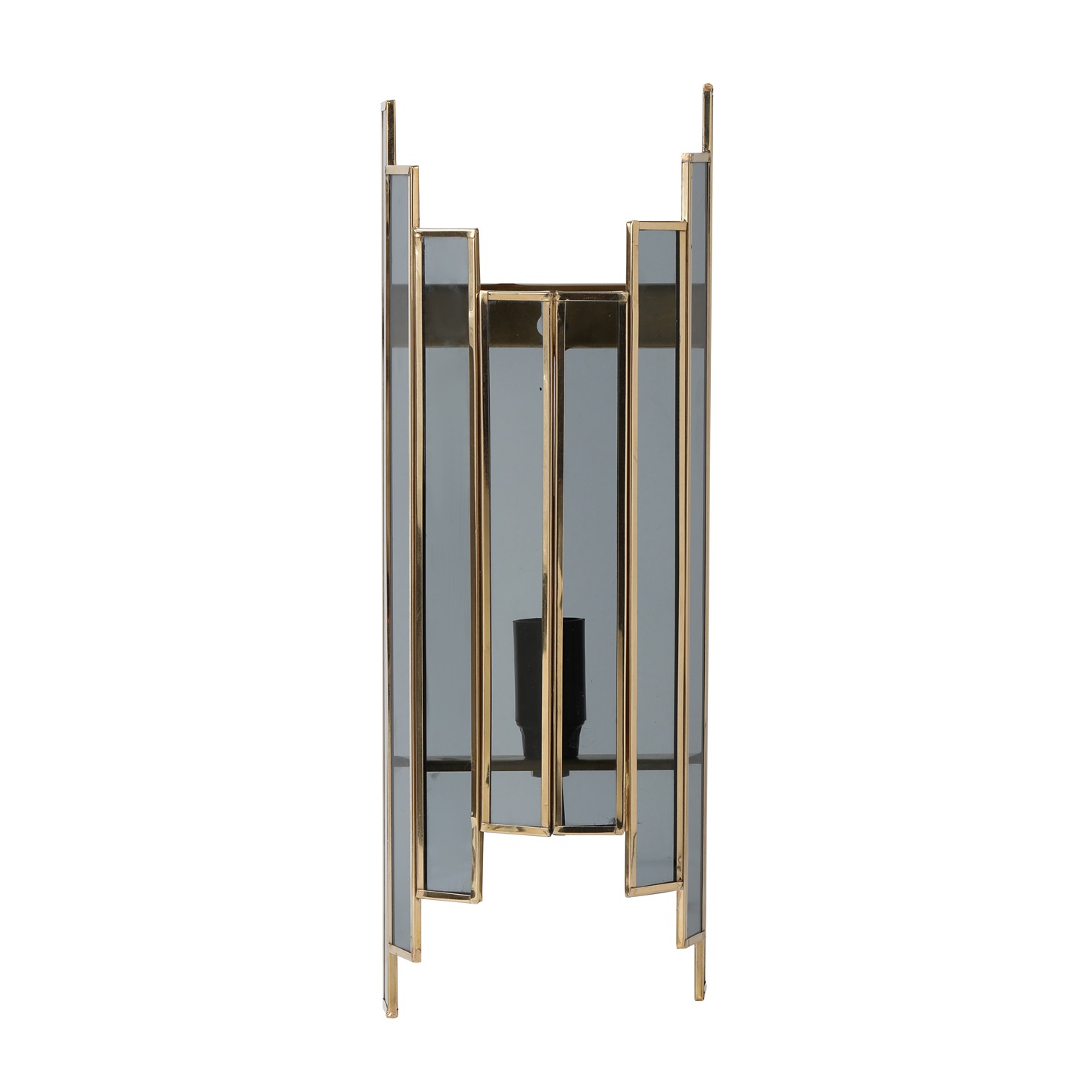 Arc De Luxe Black Wall Lamp with Black Glass thumbnail 3