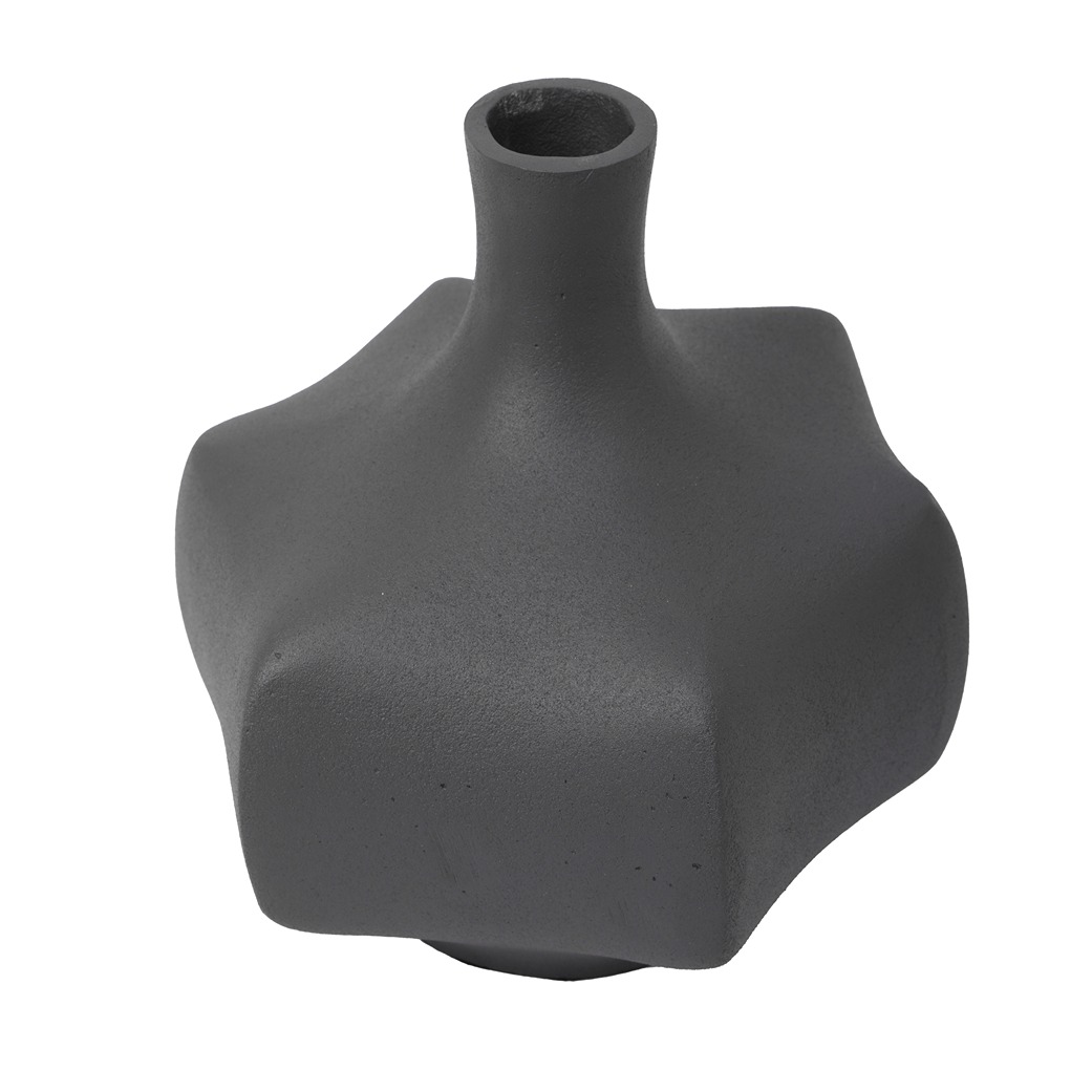 Verdant Metal Grey Texture Vase thumbnail 2