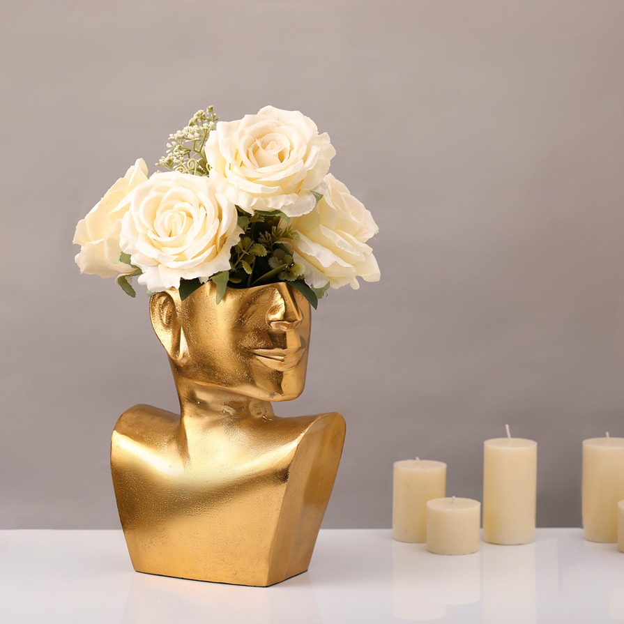 Visionary Face Gold Planter thumbnail 1