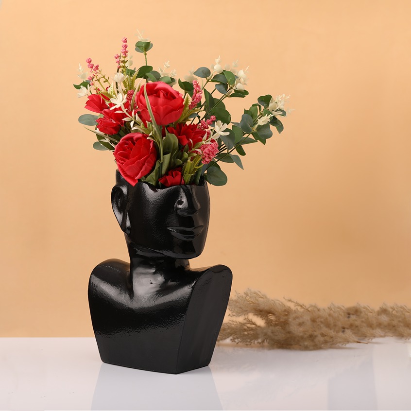 Visionary Face Concrete Planter