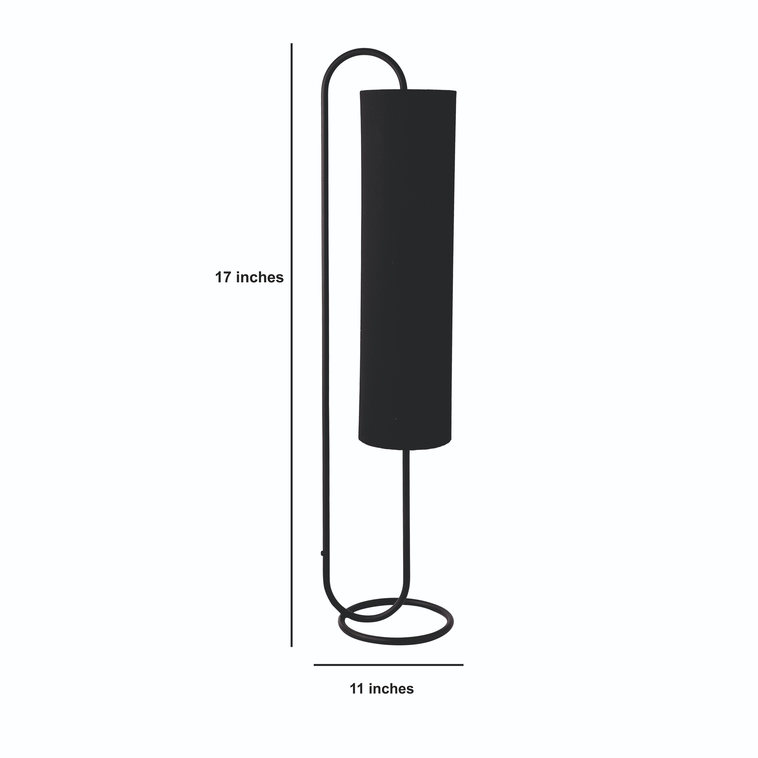 Graceful Full Black Curve Floor Lamp thumbnail 3