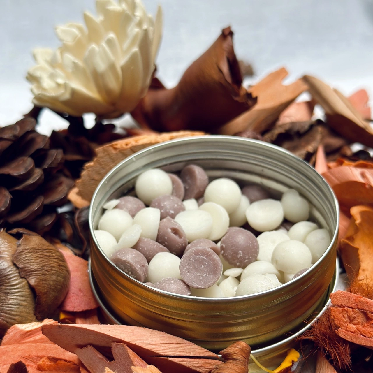 Cinnamon Vanilla Beads | Handmade in Pure Soy Wax | 50 Beads