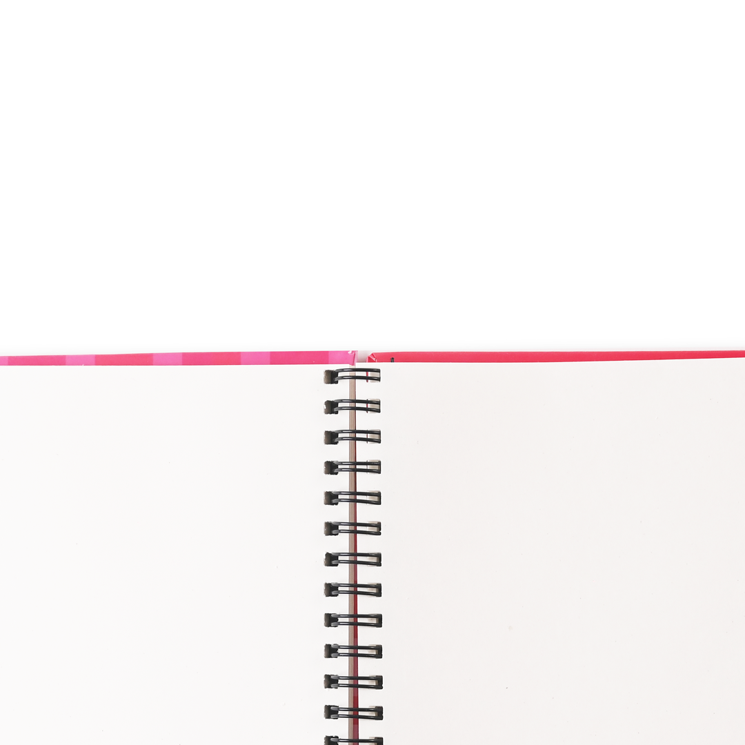 A5 Hard Bound Spiral Journal - Colourful Bricks - alternate view