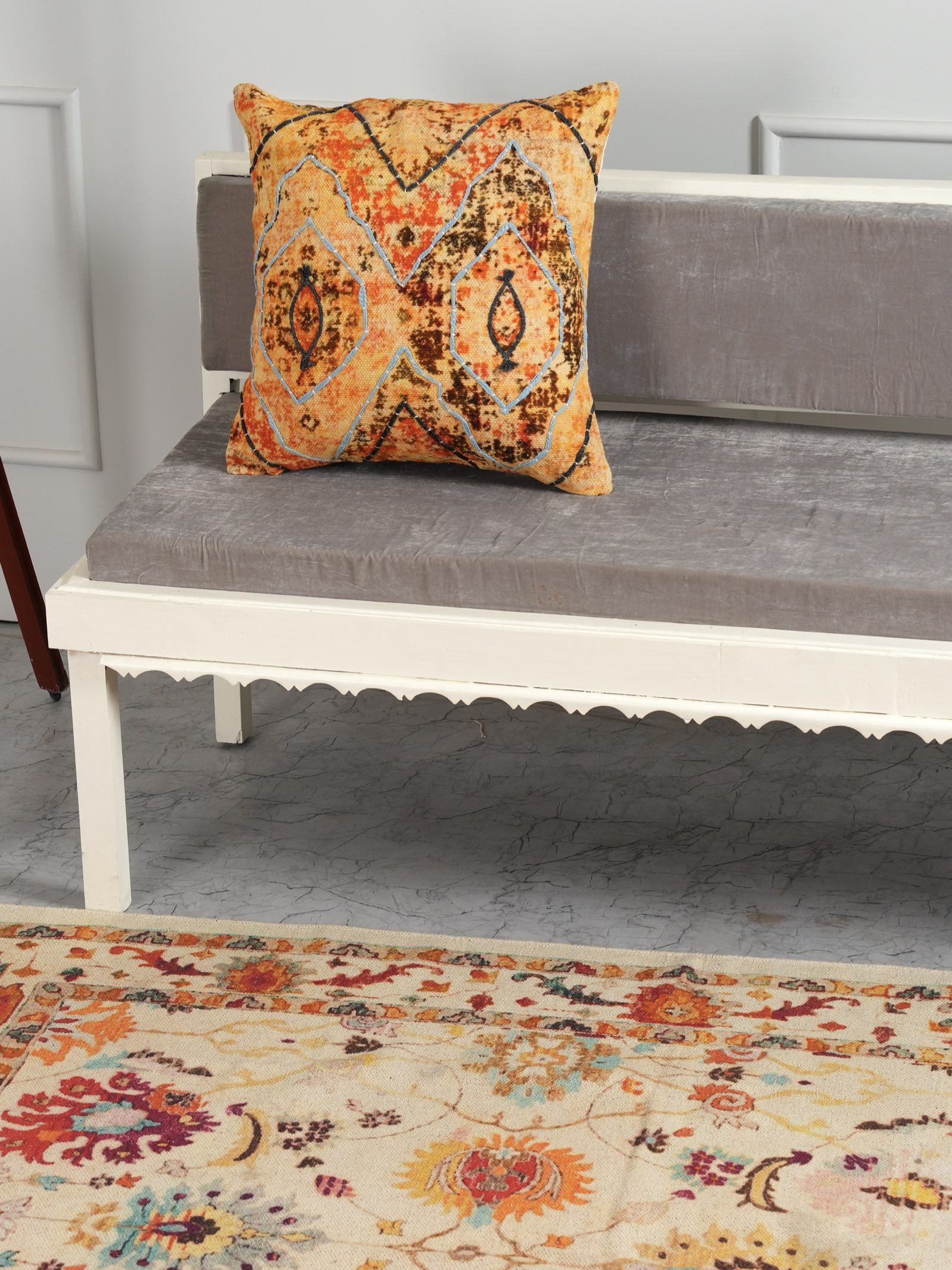 Blissful Boho Embroidered Cushion Cover thumbnail 2
