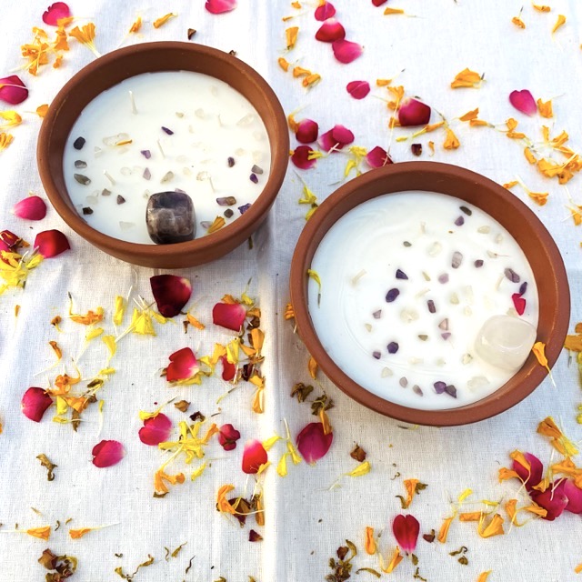 Nalika Candle | Citronella and Peppermint Candle | 5 wick - alternate view