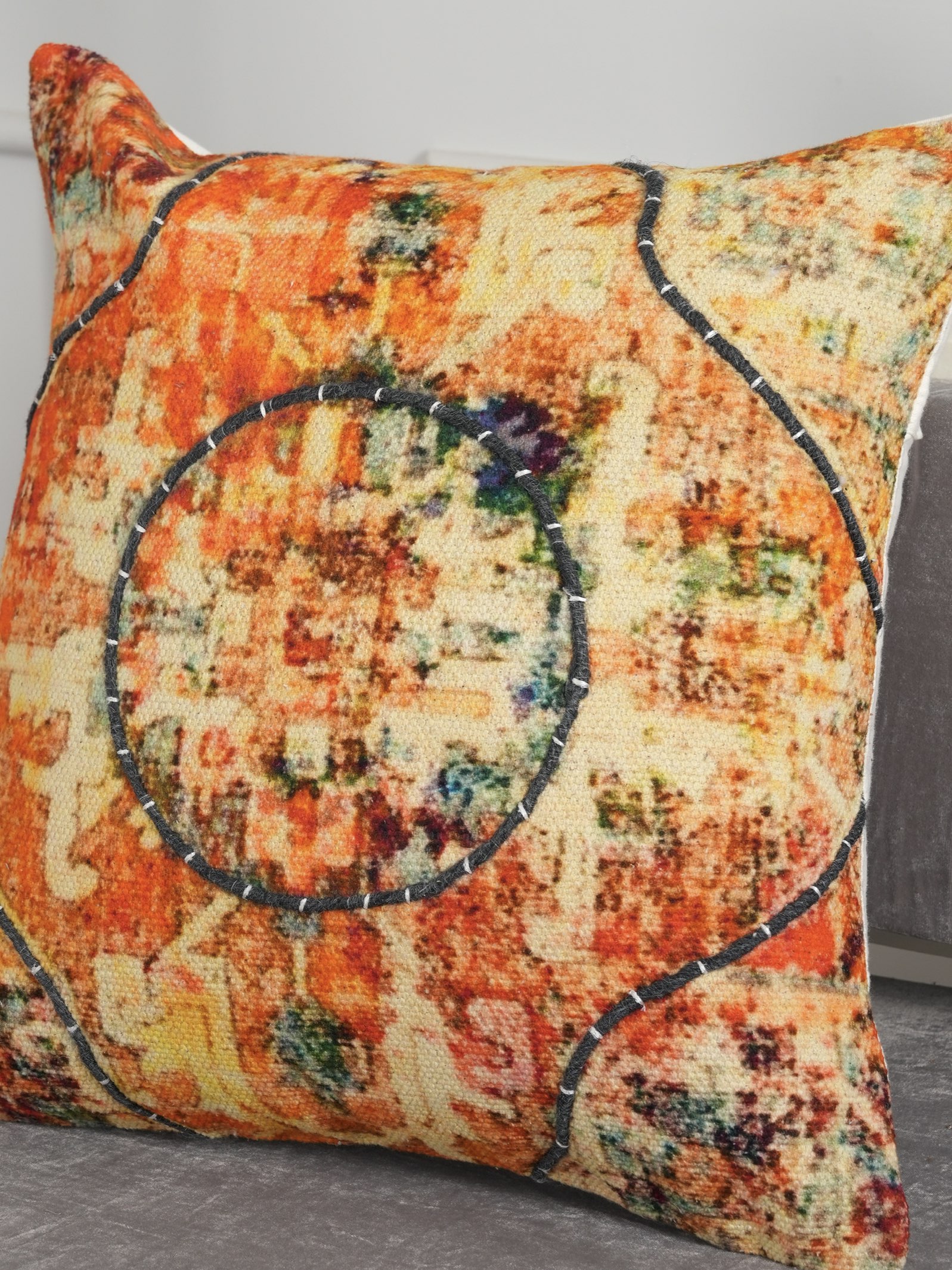 Colourscape Embroidered Cushion Cover thumbnail 2