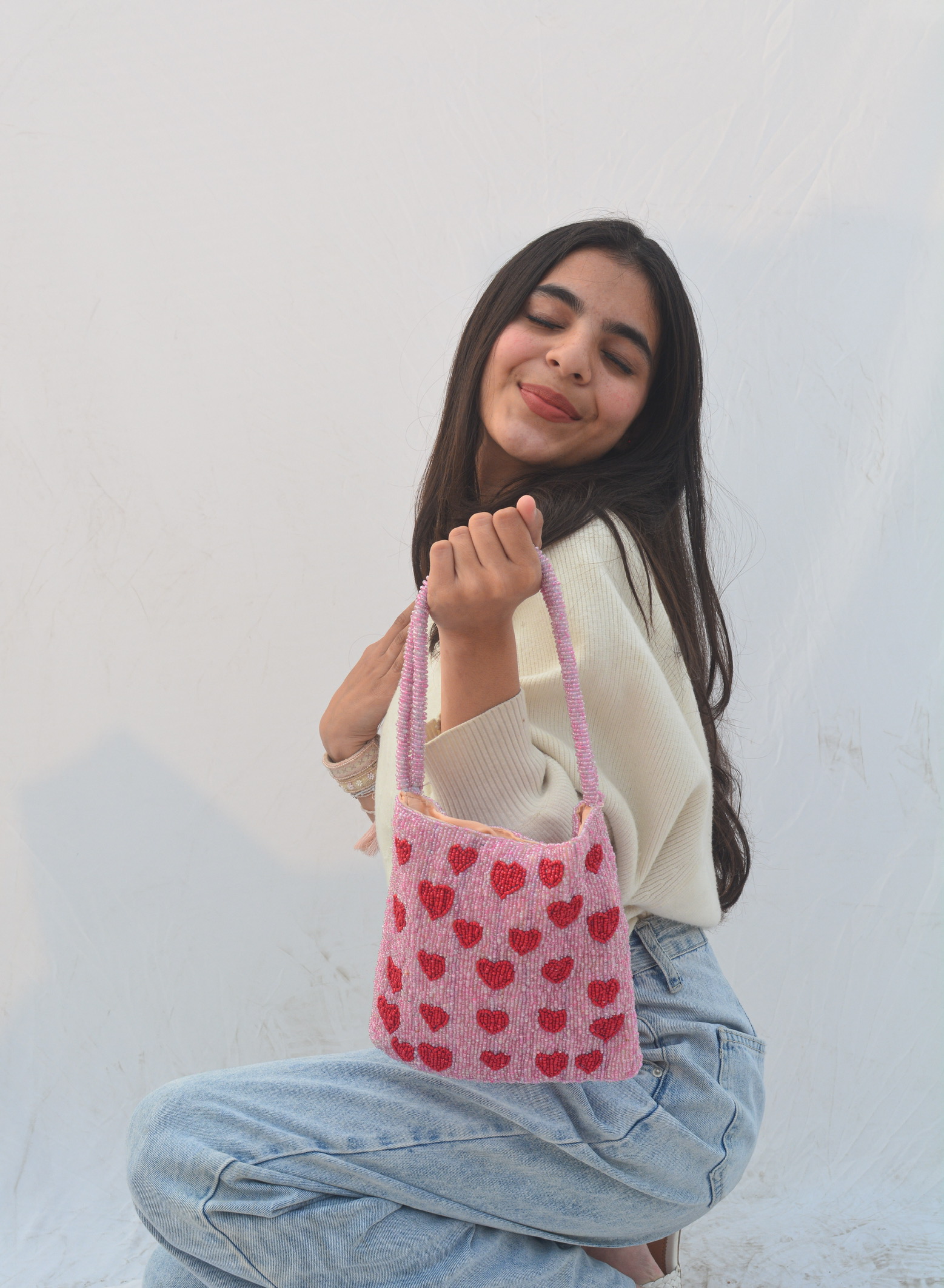 Lover Beaded Bag | Made to Order - alternate view