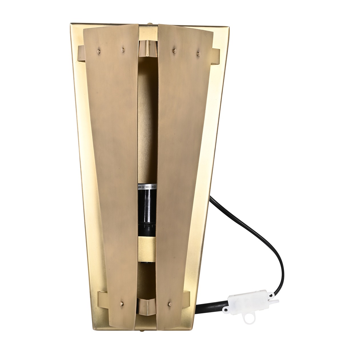 Tri-Angular Antique Brass
 Wall Lamp thumbnail 4