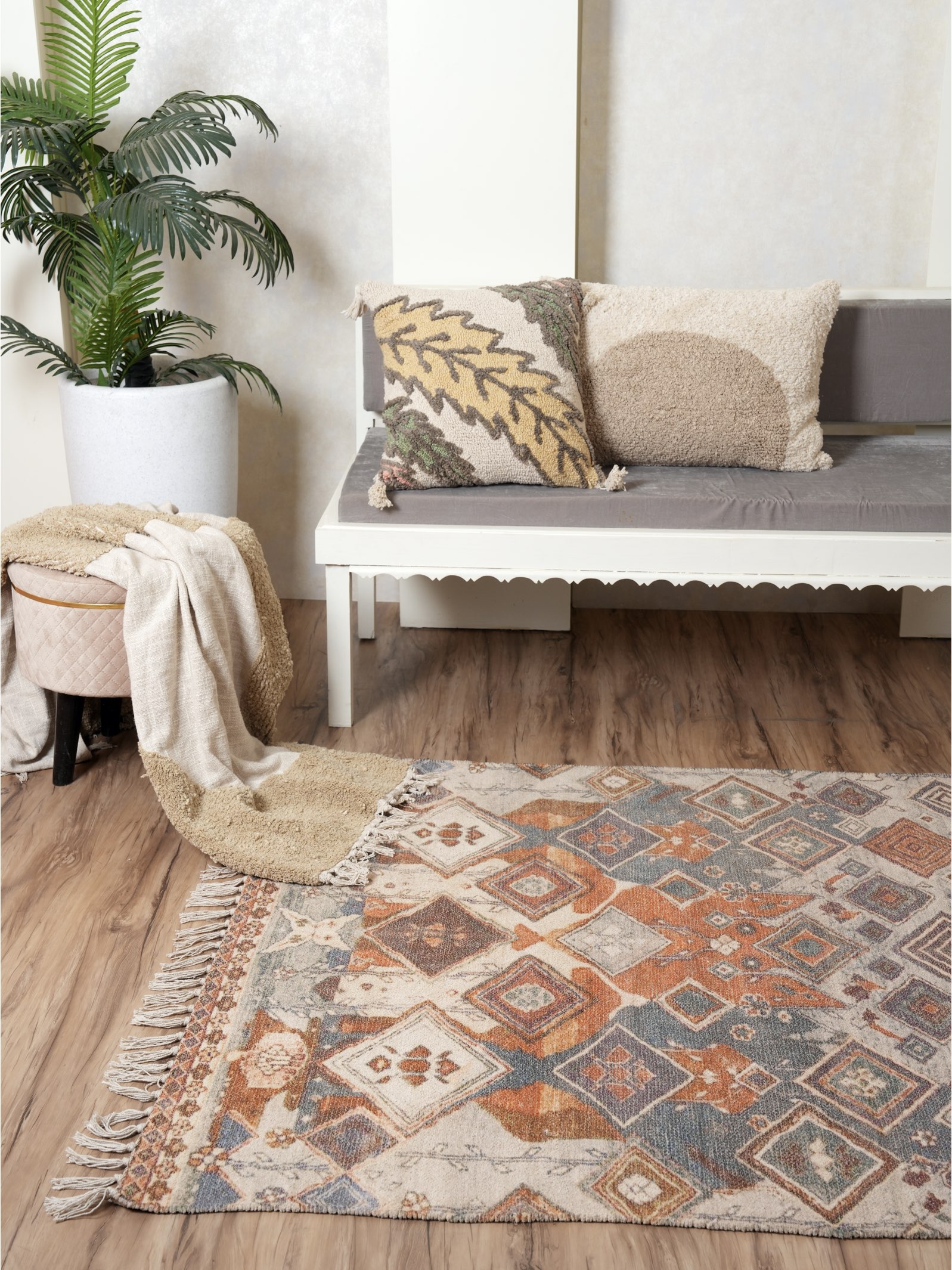 Diamond DreamPrinted Chenille Rug thumbnail 1