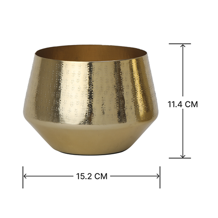 Golden Flora Table Planters - Set of 2 thumbnail 4
