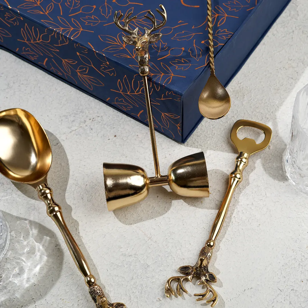 Saarang Bar Set - Gold - alternate view