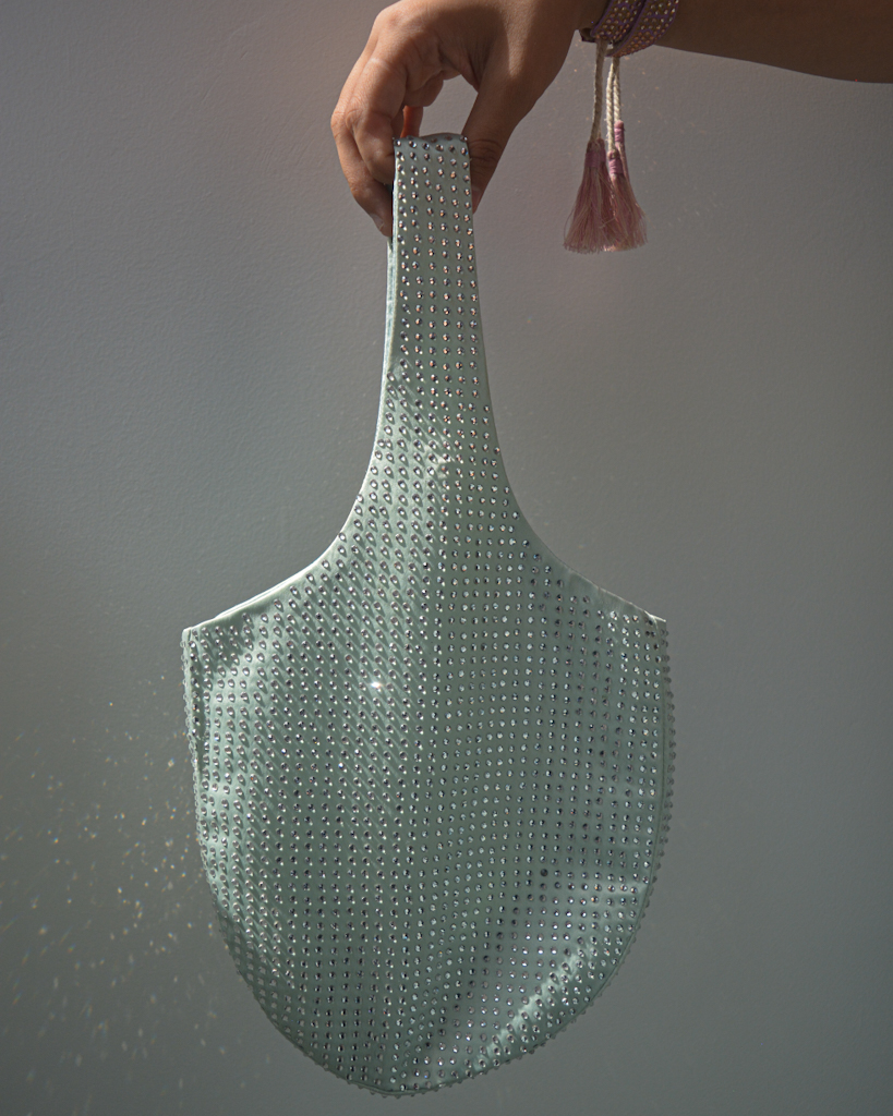 Haze Blue Rhinestone Bag thumbnail 3