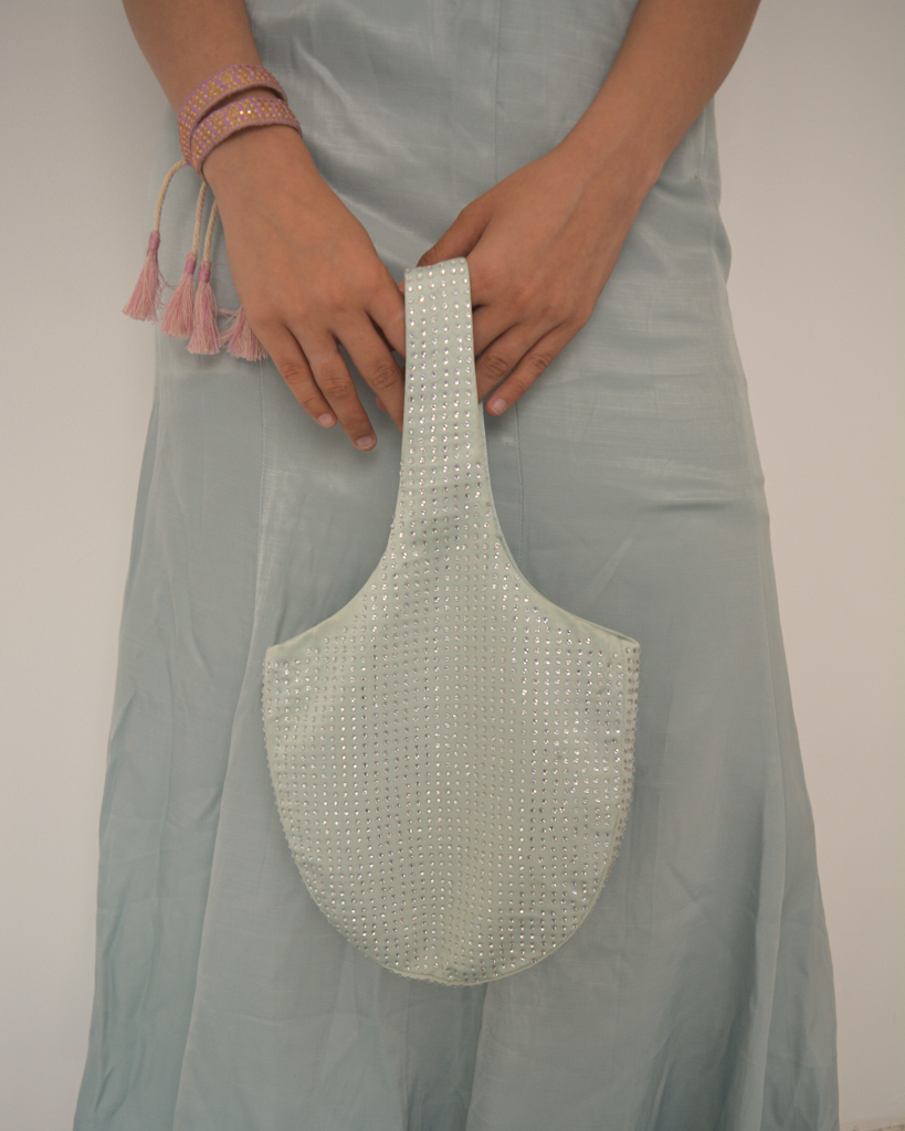 Haze Blue Rhinestone Bag thumbnail 1