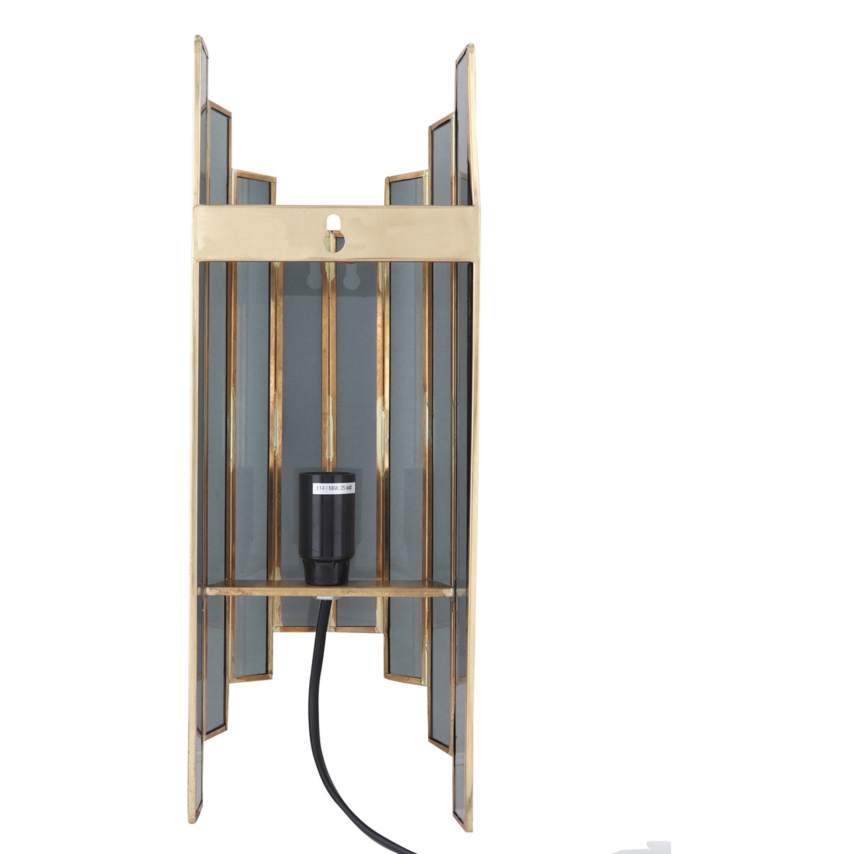 Arc De Luxe Black Wall Lamp with Black Glass thumbnail 2
